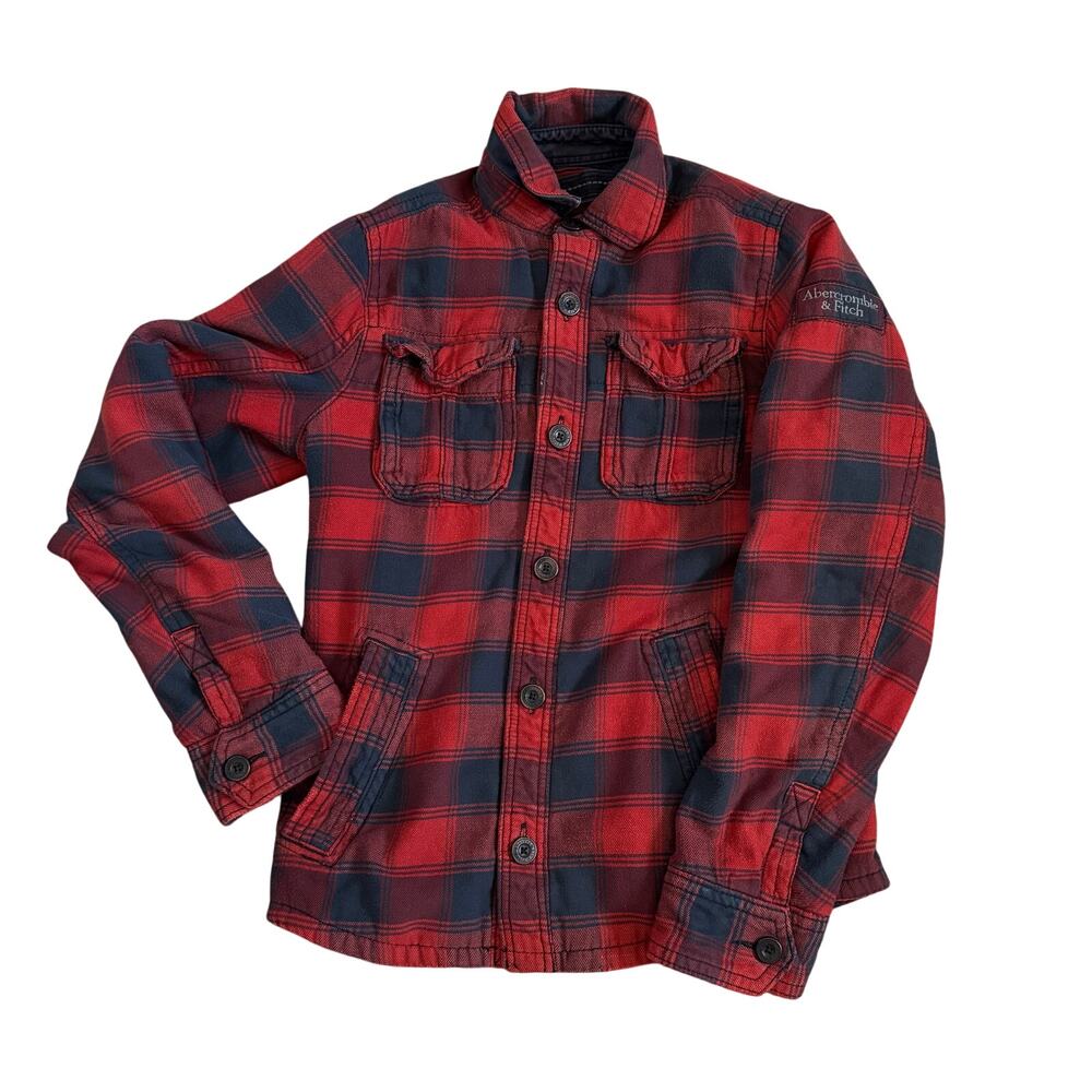 Vintage Y2K Abercrombie & Fitch Jay Range Plaid Shirt Jacket Shacket Mens L
